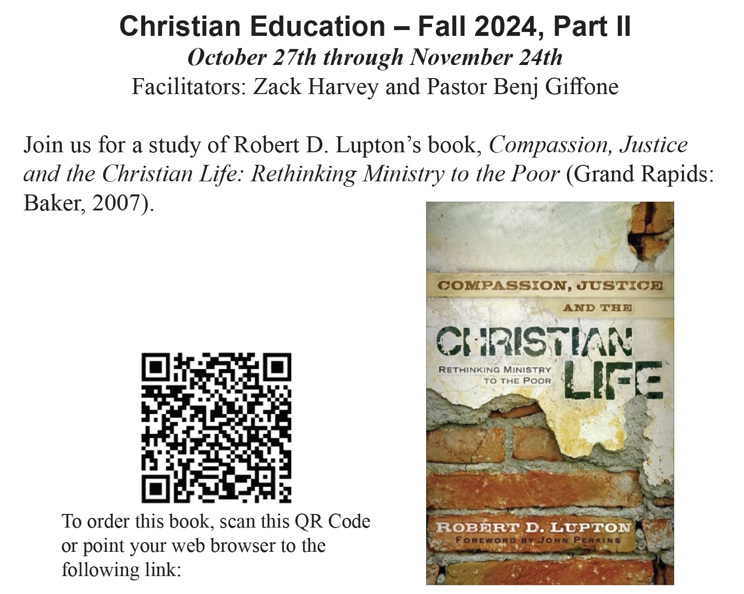 Graphic top of 2024-10-27 Adult Christian Education